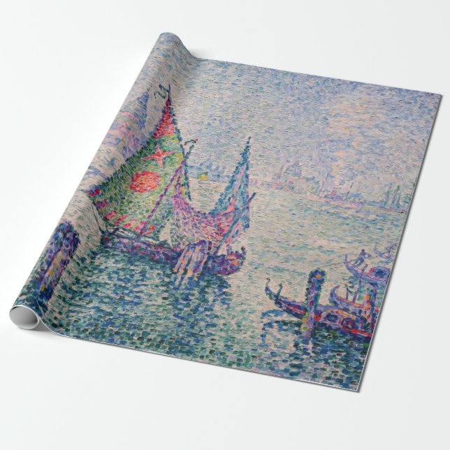 Paul Signac - Den gröna segeln Presentpapper (Utrullad)
