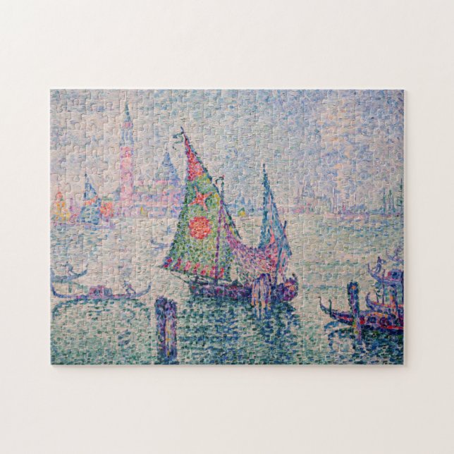Paul Signac - Den gröna segeln Pussel (Horisontell)