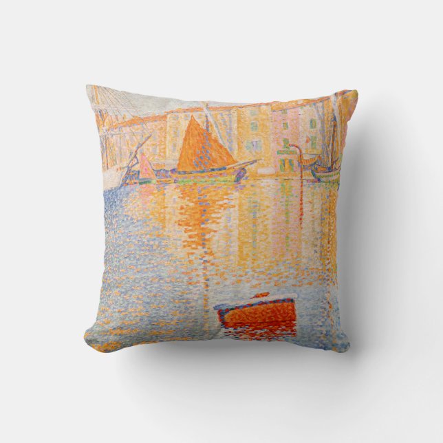 Paul Signac - Den röda bojen, Saint-Tropez Kudde (Framsida)