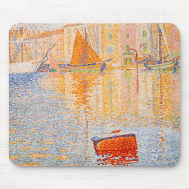 Paul Signac - Den röda bojen, Saint-Tropez Musmatta (Framsidan)