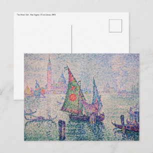 Paul Signac - Det gröna seglet Vykort