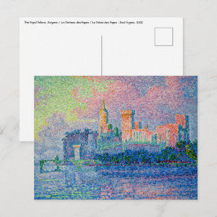Paul Signac - Det påvliga palatset, Avignon Vykort