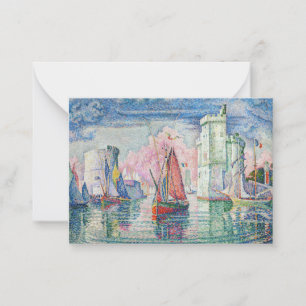 Paul Signac - Entrance of La Rochelle Anteckningskort