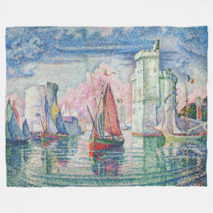 Paul Signac - Entrance of La Rochelle Harbor Fleecefilt