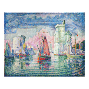 Paul Signac - Entrance of La Rochelle Harbor Fototryck