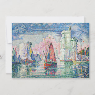 Paul Signac - Entrance of La Rochelle Harbor Inbjudningar