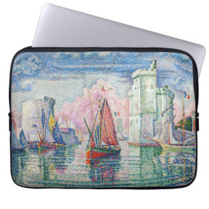 Paul Signac - Entrance of La Rochelle Harbor Laptop Fodral