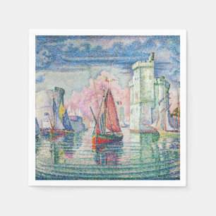 Paul Signac - Entrance of La Rochelle Harbor Pappersservett