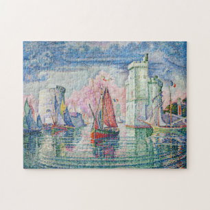 Paul Signac - Entrance of La Rochelle Harbor Pussel