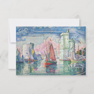 Paul Signac - Entrance of La Rochelle Harbor Tack Kort