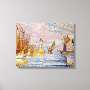 Paul Signac fyr på Groix Canvastryck