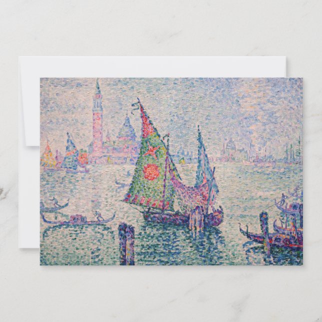 Paul Signac - Grönt Sail Inbjudningar (Framsida)