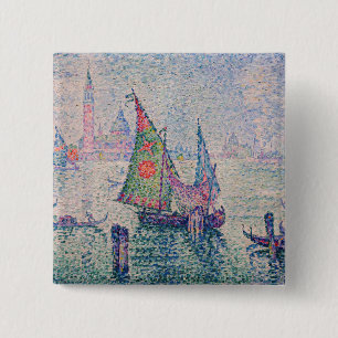 Paul Signac - Grönt Sail Knapp