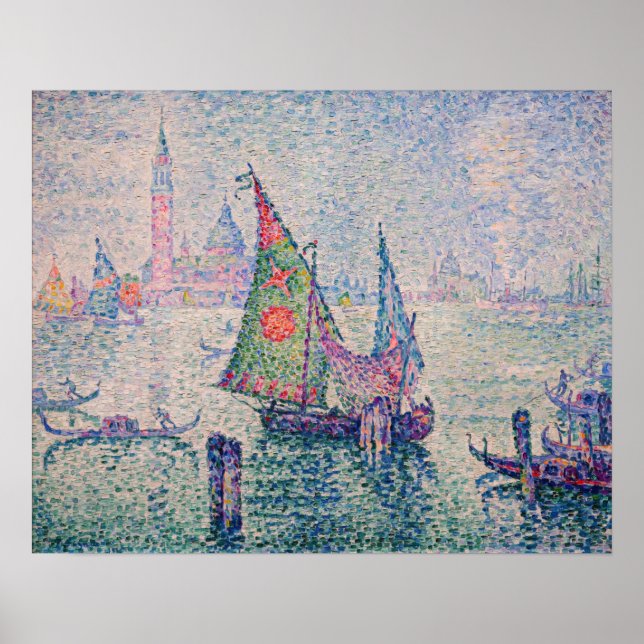 Paul Signac - Grönt Sail Poster (Framsidan)