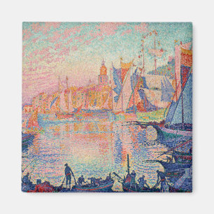 Paul Signac - hamnen i Saint Tropez Magnet