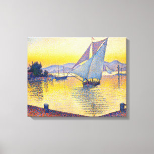 Paul Signac - Hamnen vid solnedgång, Opus 236 Canvastryck