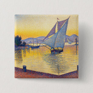 Paul Signac - Hamnen vid solnedgång, Opus 236 Knapp