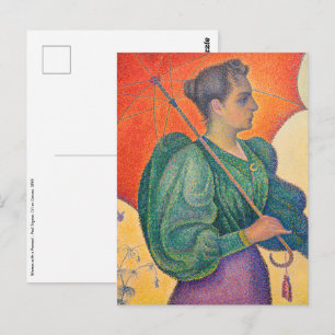 Paul Signac - Kvinna med parasoll Vykort