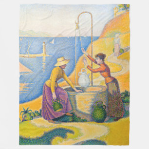 Paul Signac - Kvinnor i brunnen Fleecefilt