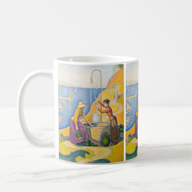 Paul Signac - Kvinnor i brunnen Kaffemugg (Vänster)