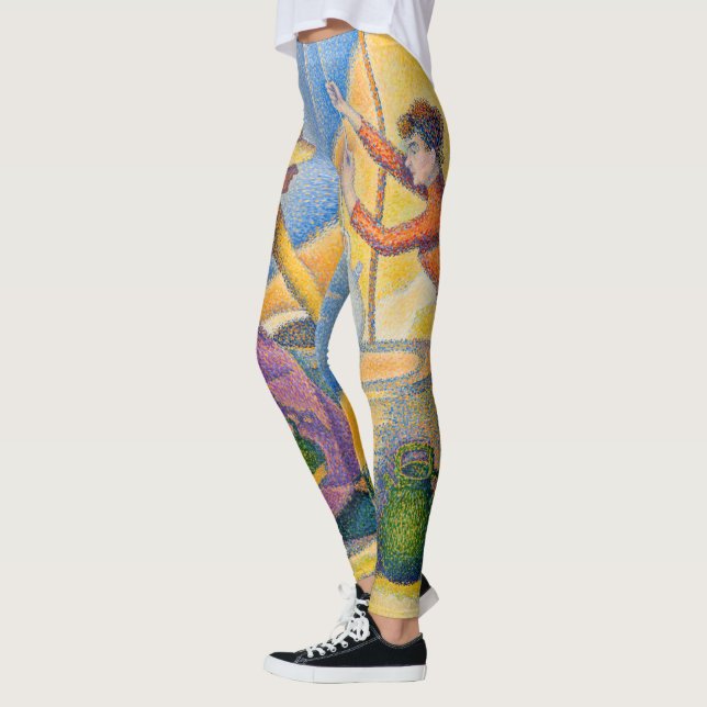 Paul Signac - Kvinnor i brunnen Leggings (Vänster)