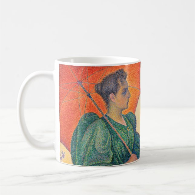 Paul Signac - Kvinnor med parasol Kaffemugg (Vänster)