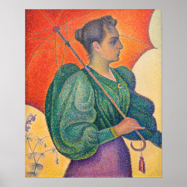 Paul Signac - Kvinnor med parasol Poster (Framsidan)