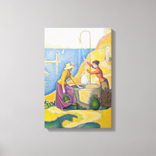 Paul Signac - Kvinnor vid brunnen Canvastryck