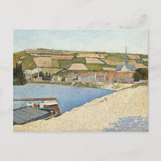 Paul Signac - Les Andelys, Cote d'Aval Vykort (Framsida)