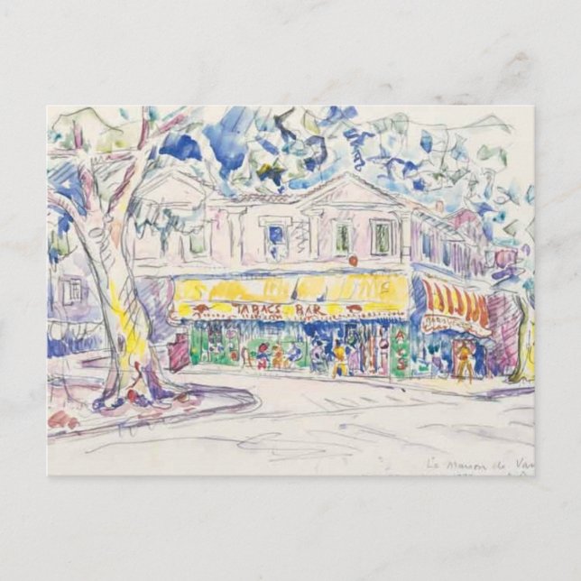 paul signac maison de van gogh arles 1933 vykort (Framsida)