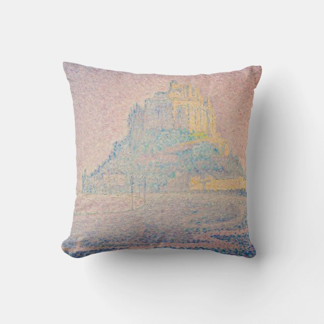 Paul Signac - Mont Saint Michel, Dimma och Sol Kudde (Framsida)
