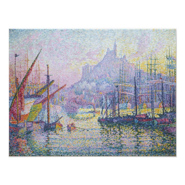 Paul Signac - Notre-Dame-de-la-Garde, Marseille Fototryck (Framsidan)