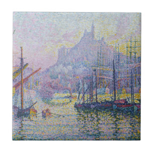 Paul Signac - Notre-Dame-de-la-Garde, Marseille Kakelplatta