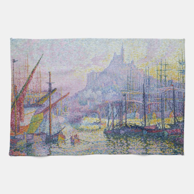 Paul Signac - Notre-Dame-de-la-Garde, Marseille Kökshandduk (Horisontell)
