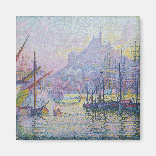 Paul Signac - Notre-Dame-de-la-Garde, Marseille Magnet (Framsidan)