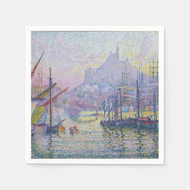Paul Signac - Notre-Dame-de-la-Garde, Marseille Pappersservett (Framsidan)