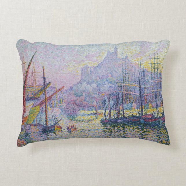 Paul Signac - Notre-Dame-de-la-Garde, Marseille Prydnadskudde (Framsidan)