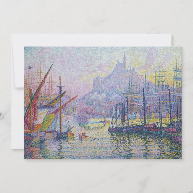 Paul Signac - Notre-Dame-de-la-Garde, Marseille Tack Kort (Framsida)