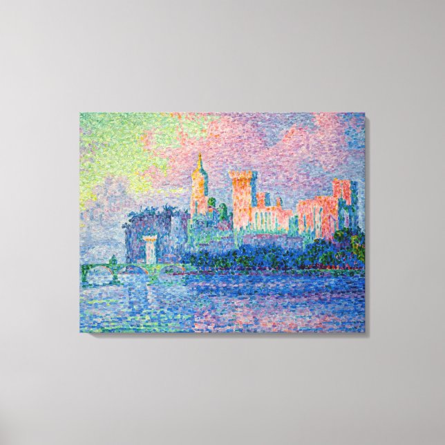 Paul Signac - Papal Palace, Avignon Canvastryck (Framsida)
