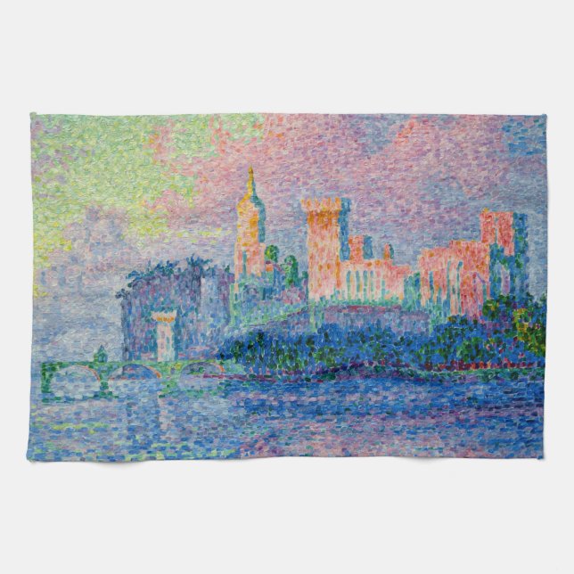 Paul Signac - Papal Palace, Avignon Kökshandduk (Horisontell)