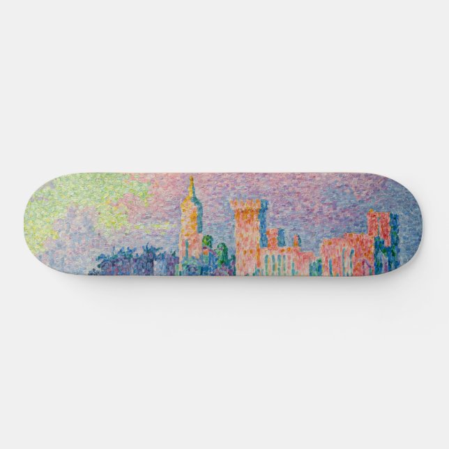 Paul Signac - Papal Palace, Avignon Mini Skateboard Bräda 18,5 Cm (Horz)