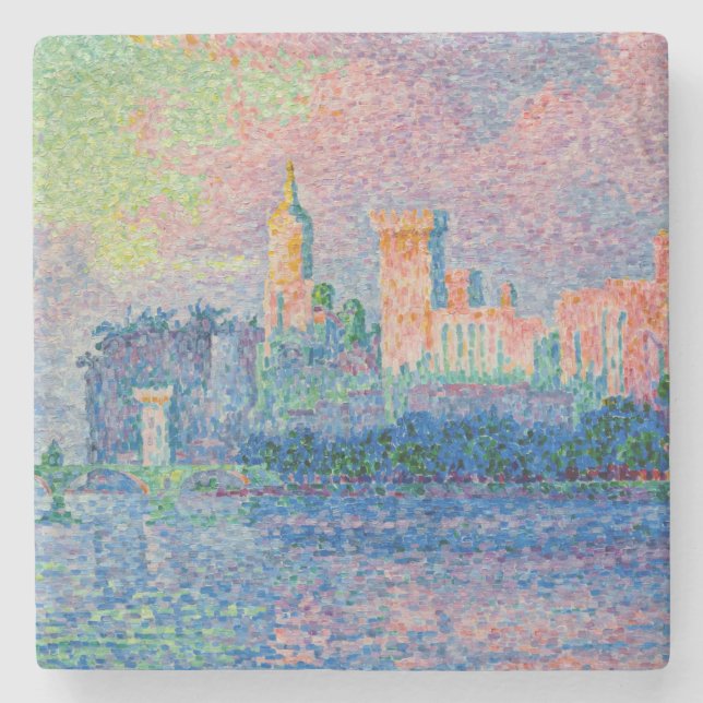 Paul Signac - Papal Palace, Avignon Stenunderlägg (Framsidan)