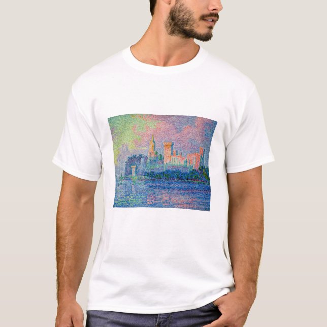 Paul Signac - Papal Palace, Avignon T Shirt (Framsida)