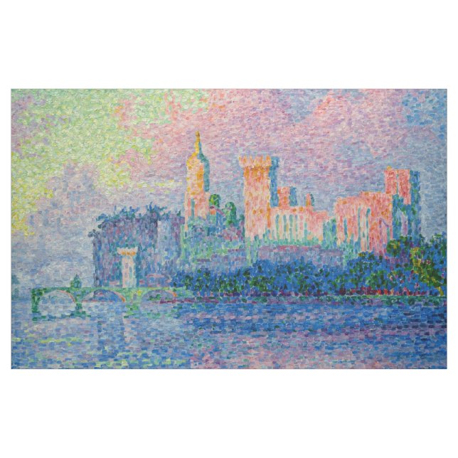 Paul Signac - Papal Palace, Avignon Tyg (Yard)