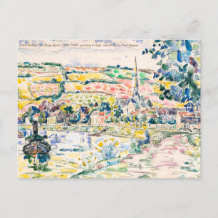Paul Signac-Petit Andely-The River Bank 1920-1929 Vykort
