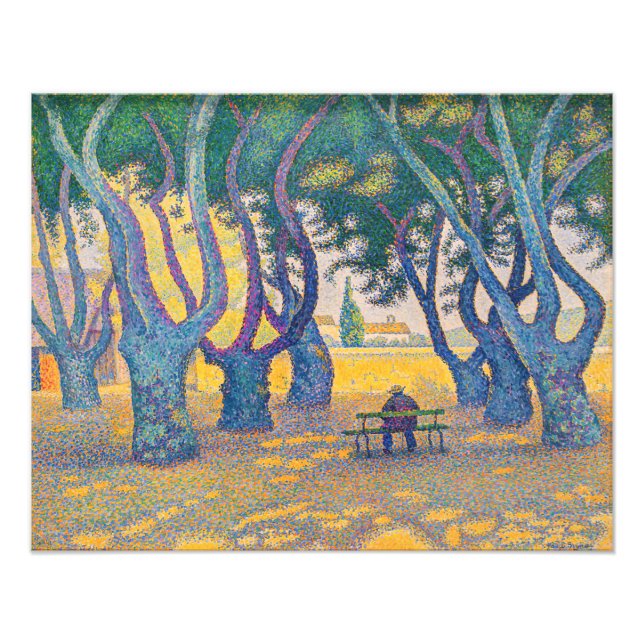Paul Signac - Place des Lices, Saint-Tropez Fototryck (Framsidan)