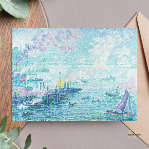 Paul Signac Port of Rotterdam Painting Art Print Vykort