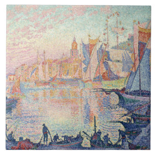 Paul Signac - porten av Sanktt-Tropez Kakelplatta