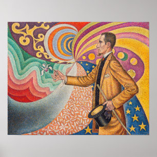 Paul Signac - Porträtt av M Felix Feneon, Opus 217 Poster