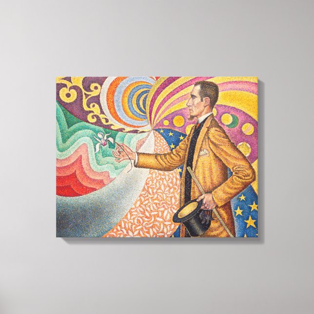 Paul Signac - Porträtt från Felix Feneon, Opus 217 Canvastryck (Framsida)